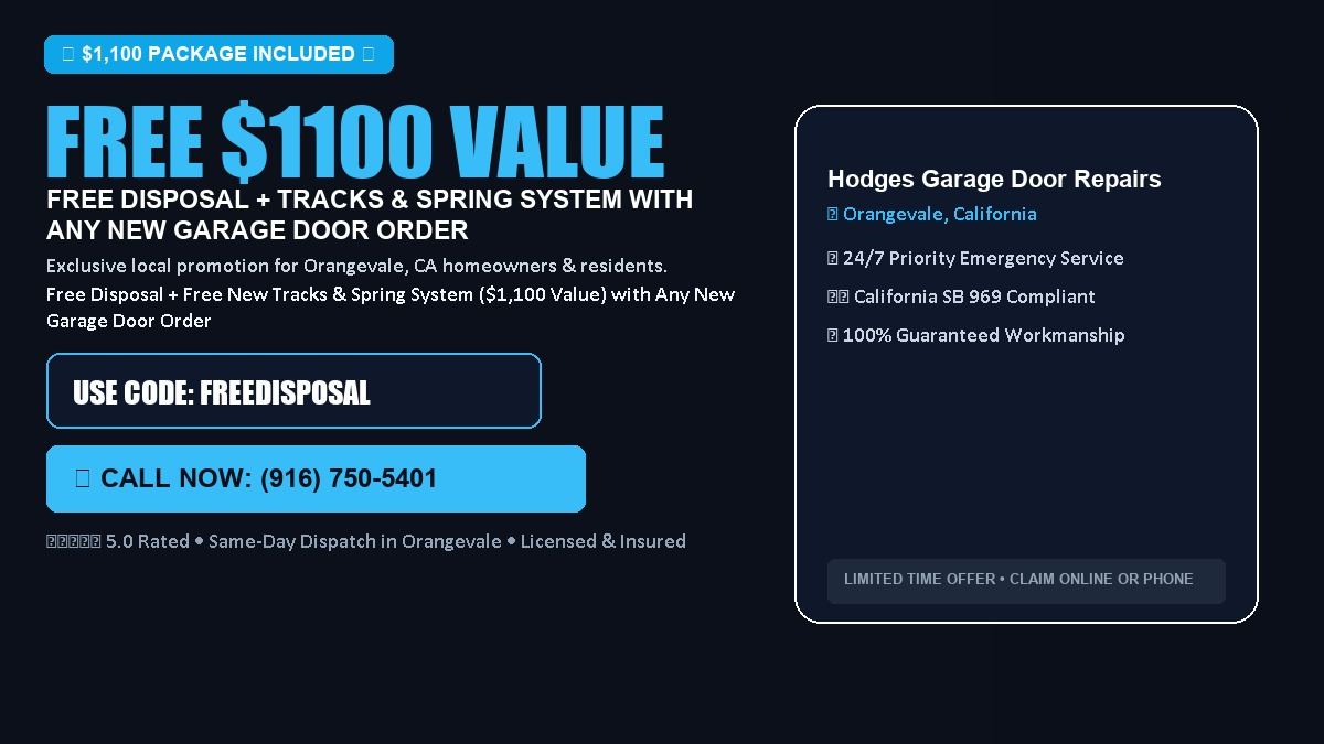 Hodges Garage Door Repairs FREE Haul-Away & Heavy-Duty Tracks with New Door